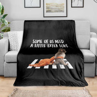 Punch Mokey Meme Throw Blanket Some Of Us Need a Little Extra Love