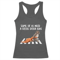Punch Mokey Meme Racerback Tank Top Some Of Us Need a Little Extra Love