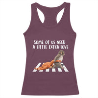 Punch Mokey Meme Racerback Tank Top Some Of Us Need a Little Extra Love