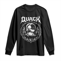 Funny Duck Metal Concert Long Sleeve Shirt Rock Music Quack Meme
