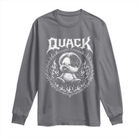 Funny Duck Metal Concert Long Sleeve Shirt Rock Music Quack Meme