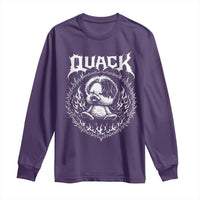 Funny Duck Metal Concert Long Sleeve Shirt Rock Music Quack Meme