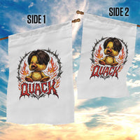 Funny Duck Metal Concert Garden Flag Rock Band Quack Meme