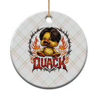 Funny Duck Metal Concert Ceramic Ornament Rock Band Quack Meme