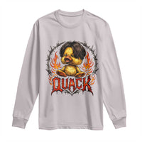 Funny Duck Metal Concert Long Sleeve Shirt Rock Band Quack Meme