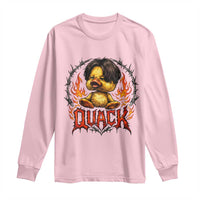 Funny Duck Metal Concert Long Sleeve Shirt Rock Band Quack Meme