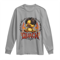 Funny Duck Metal Concert Long Sleeve Shirt Rock Band Quack Meme