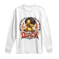 Funny Duck Metal Concert Long Sleeve Shirt Rock Band Quack Meme