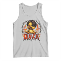 Funny Duck Metal Concert Tank Top Rock Band Quack Meme