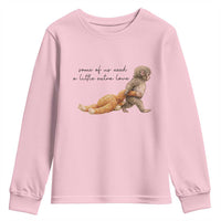 Punch Mokey Youth Sweatshirt Viral Trend Baby Monkey Meme