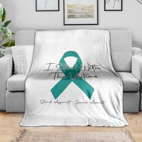 Sexual Assault Awareness Throw Blanket I Stand With The Victims
