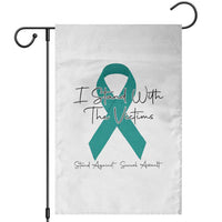 Sexual Assault Awareness Garden Flag I Stand With The Victims