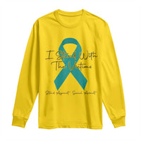 Sexual Assault Awareness Long Sleeve Shirt I Stand With The Victims