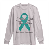 Sexual Assault Awareness Long Sleeve Shirt I Stand With The Victims
