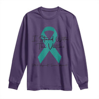 Sexual Assault Awareness Long Sleeve Shirt I Stand With The Victims