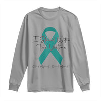 Sexual Assault Awareness Long Sleeve Shirt I Stand With The Victims