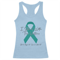 Sexual Assault Awareness Racerback Tank Top I Stand With The Victims