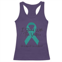 Sexual Assault Awareness Racerback Tank Top I Stand With The Victims