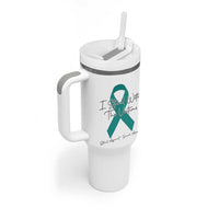 Sexual Assault Awareness Tumbler With Handle I Stand With The Victims