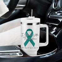 Sexual Assault Awareness Tumbler With Handle I Stand With The Victims