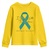Sexual Assault Awareness Youth Sweatshirt I Stand With The Victims