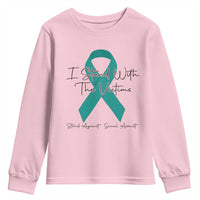 Sexual Assault Awareness Youth Sweatshirt I Stand With The Victims
