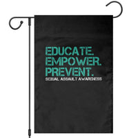 Sexual Assault Awareness Garden Flag Educate Empower Prevent