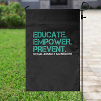Sexual Assault Awareness Garden Flag Educate Empower Prevent