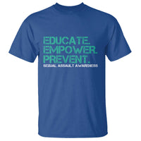 Sexual Assault Awareness T Shirt Educate Empower Prevent