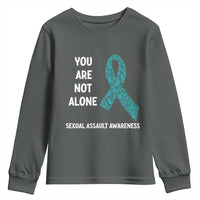 Sexual Assault Awareness Youth Sweatshirt You Are Not Alone