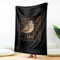 Woodcock Meep Throw Blanket Funny Nature Lover