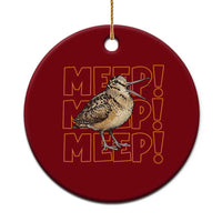 Woodcock Meep Ceramic Ornament Funny Nature Lover