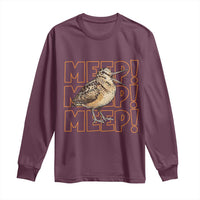 Woodcock Meep Long Sleeve Shirt Funny Nature Lover