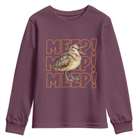 Woodcock Meep Youth Sweatshirt Funny Nature Lover