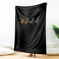 Meep Woodcock Throw Blanket Retro Timberdoodle Wildlife