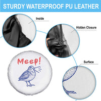 Meep Woodcock Spare Tire Cover Cute Bird Meme