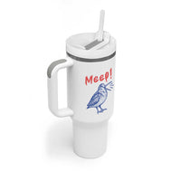 Meep Woodcock Tumbler With Handle Cute Bird Meme