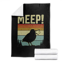 Meep Woodcock Throw Blanket Funny Nature Lover