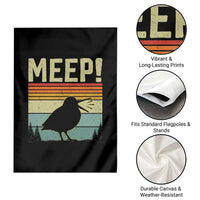 Meep Woodcock Garden Flag Funny Nature Lover