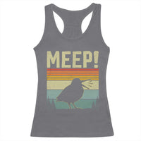Meep Woodcock Racerback Tank Top Funny Nature Lover