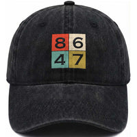 Retro Vintage 8647 Washed Cotton Baseball Cap Classic Vintage 80s Style