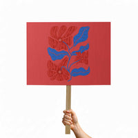 86 47 Boho Floral Matisse Protest Sign No Kings Oligarchy FDT Political Protest