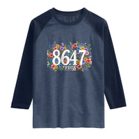 86 47 Floral Boho Style Raglan Shirt Subtle FDT