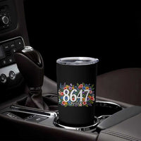 86 47 Floral Boho Style Tumbler Cup Subtle FDT