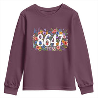 86 47 Floral Boho Style Youth Sweatshirt Subtle FDT