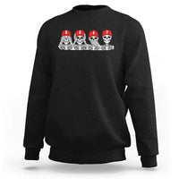86 47 Subtle Anti FDT Sweatshirt Funny Skeleton Wearing Hat Sarcastic Political
