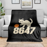 8647 FDT Throw Blanket Funny Cat Political Meme