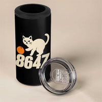 8647 FDT 4 in 1 Can Cooler Tumbler Funny Cat Political Meme