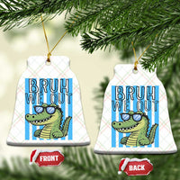 Bruh We Out Alligator Ceramic Ornament Last Day of School Teacher