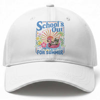 School's Out For Summer Baseball Cap Funny Raccoon Last Day of School Teacher